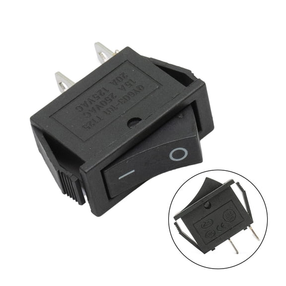 On-Off Rocker Switch 2 Position Spst 15A For Treadmill 240Vac Car Dash Boat 12V
