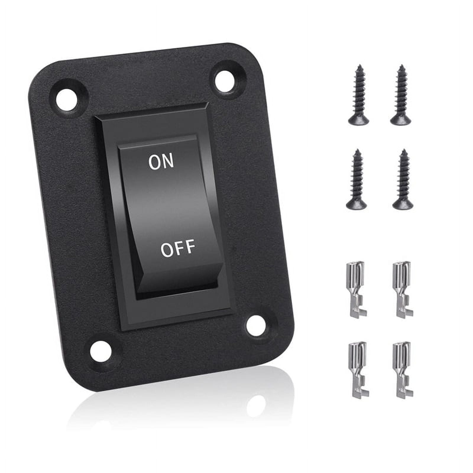 On-Off Switch 12V 20A 4 Pins DPST Rocker Switch Panel RV Light Switch for RV Trailers y4365