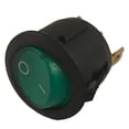thumbnail image 1 of On Off Switch Round Green Light Toggle On-Off Rocker Switch 12V 3-Pin (10 Pack), 1 of 4