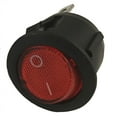 thumbnail image 1 of On Off Switch Round Red Light Toggle On-Off Rocker Switch 12V 3-Pin (10 Pack), 1 of 4