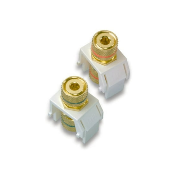 On Q (F3457-WH-V1) Speaker Binding Posts (2 per Pack)