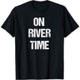 thumbnail image 1 of On River Time Distressed Text T-Shirt, 1 of 4