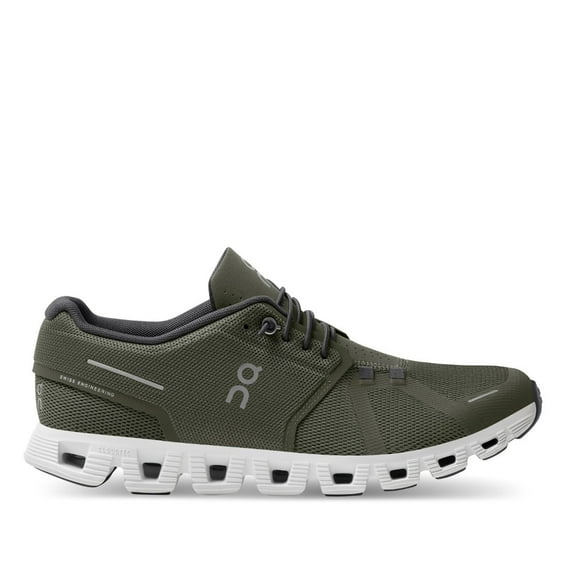 On Running Cloud 5 Mens Shoes Size 8.5, Color: Olive/White