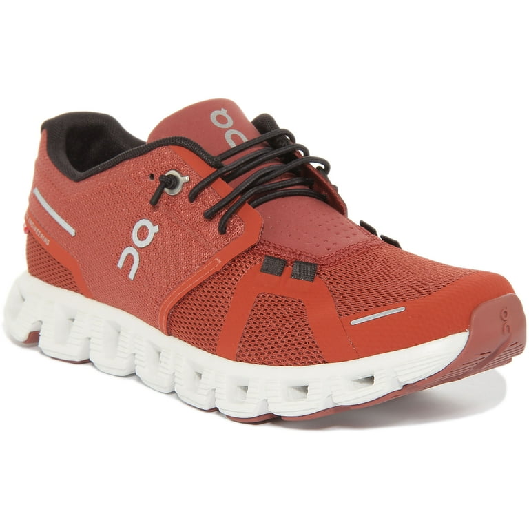 On Running Cloud 5 Women's Speed Lace Up Mesh Running Shoes In Rust Size 5  