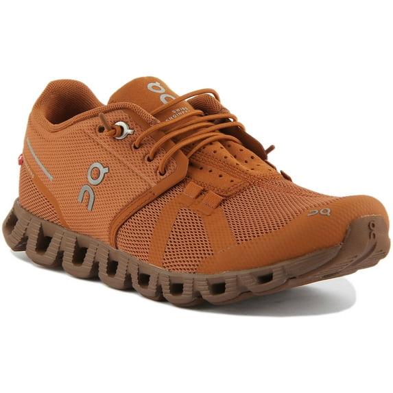 On Running Cloud Monochrome Women's Lace Up Running Shoes In Brick Size 7