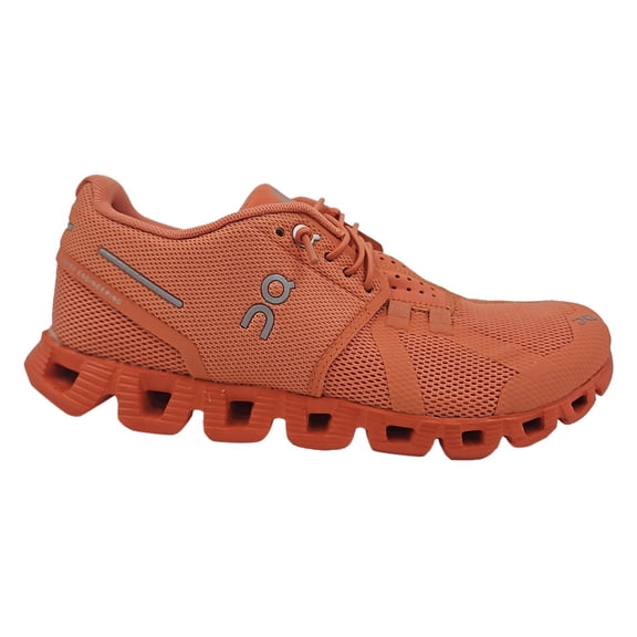 On Running Cloud Monochrome Women's Lace Up Running Shoes In Orange Size 5