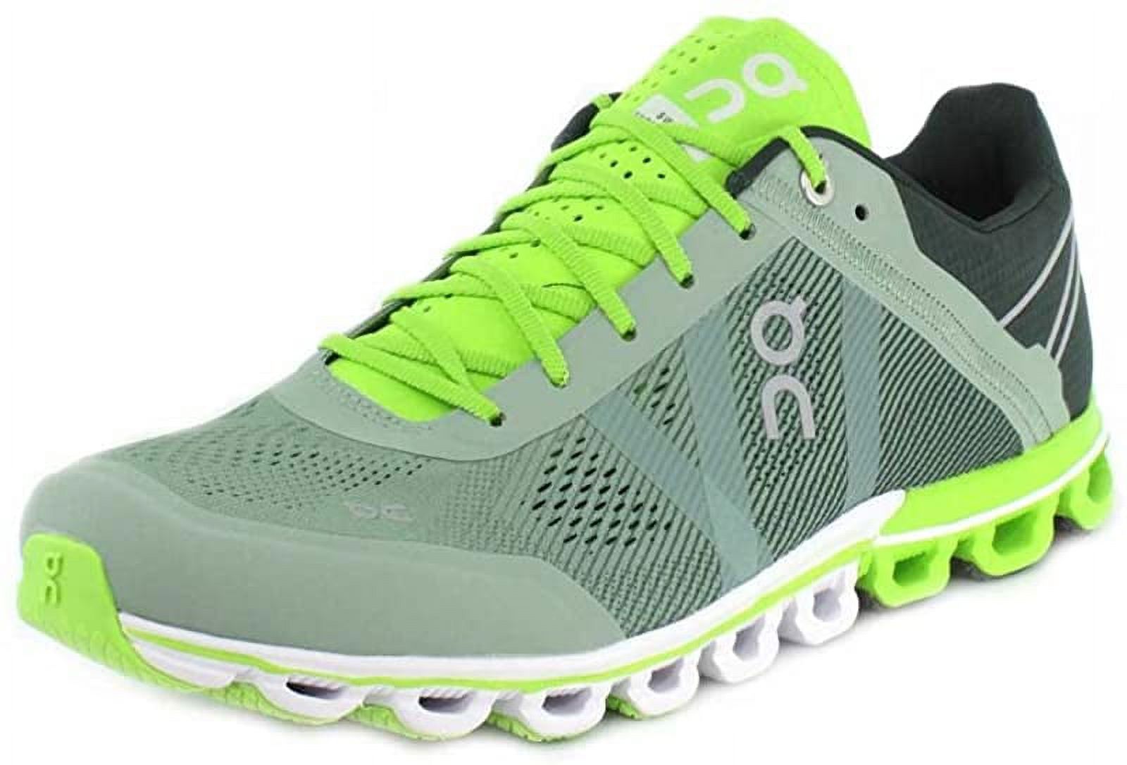 On Running Men's Cloudflow Running Shoe, Moss/Lime, 9.5 D(M) US