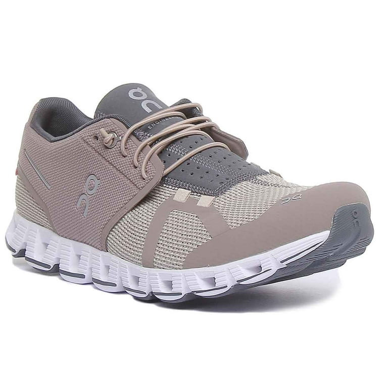 On Running The Cloud Men's Lace Up Running Shoes in Beige