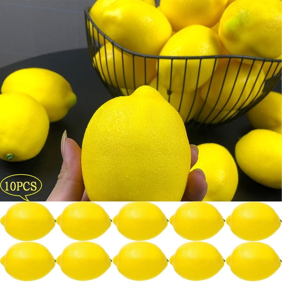 On Sale!10 Fake Artificial Lemons