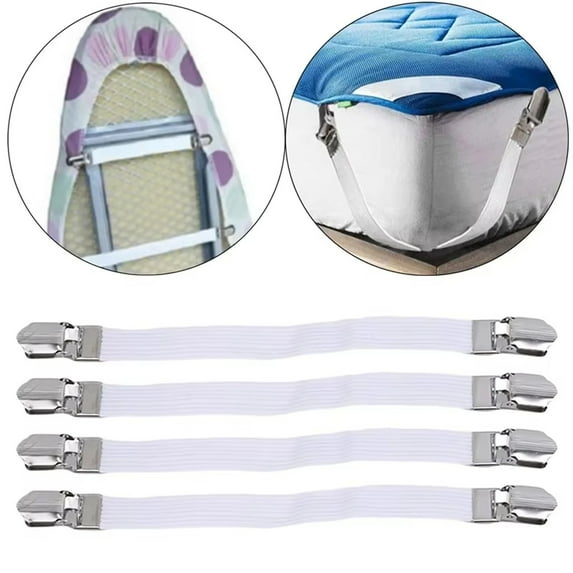On Sale!Double-Clips Bed Sheet Fasteners, Multi-functional Bed Sheet & Quilt Cover Fixing Clips, Versatile Sofa Cushion Fastener Straps