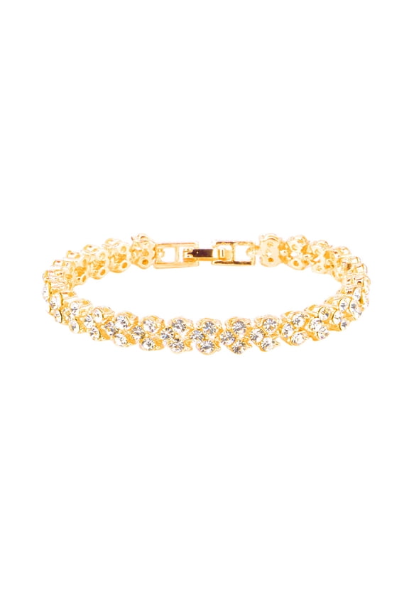 On Sale!Fashion-925-Sterling-Silver-Crystal-Diamond-Bracelets-Gifts-Roman-Style-Woman