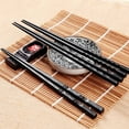 thumbnail image 1 of On Sale Hecteas Tableware,Stainless Steel Bowl,1 Pair Japanese Chopsticks Alloy Non-Slip Sushi Chop Sticks Set Chinese Gift, 1 of 2