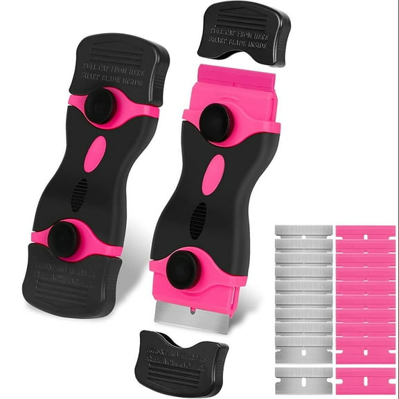 Jiikun ,Scraper Premium Scraper with Metal & Plastic Multi Purpose Scraper Tool Glass Window Scraper for Cleaning Cooktop Decal Car Stick