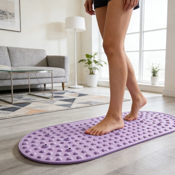 On Sale!Liquid Soft Silicone Acupressure Mat, Foot Massage Pad for Slow Jogging and Plantar Reflexology, 29.5" x 17.7"