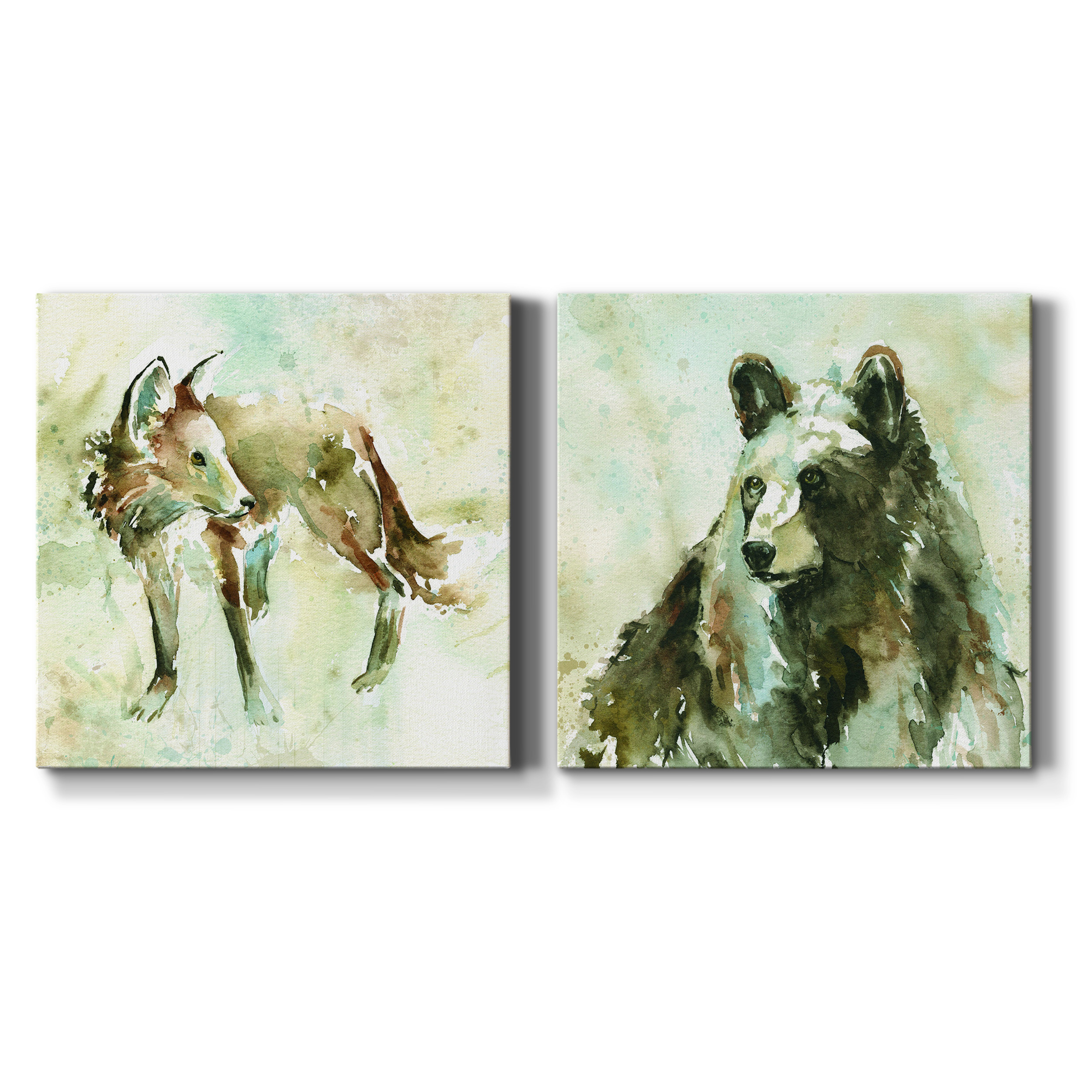 On Second Thought - Premium Gallery Wrapped Canvas - Ready to Hang Set of 2 - 40 x 40 Each