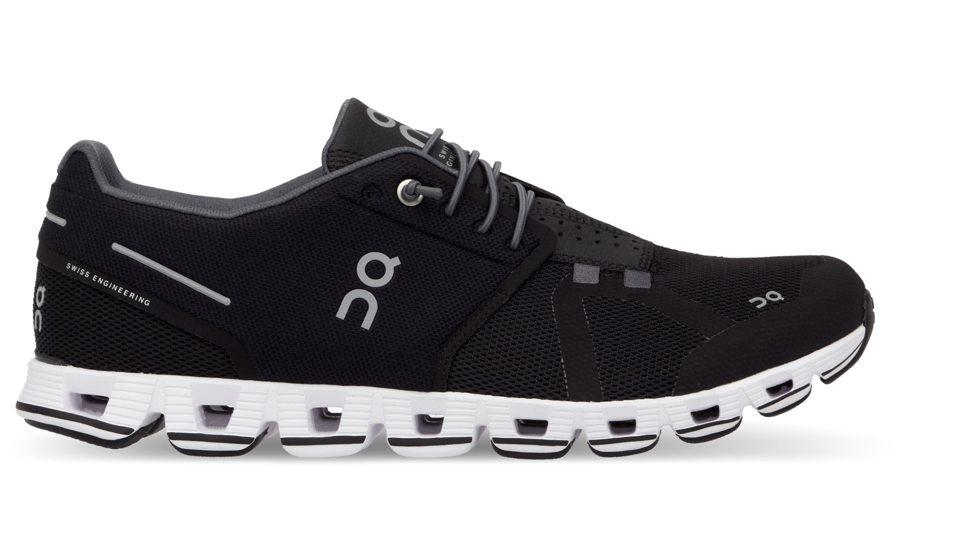 On Shoes 19-0000: Men's Cloud Black/White Running Shoe D(M
