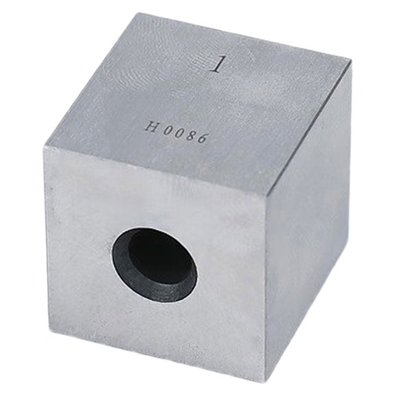 Laboratory Grade Carbon Steel 1-Unit Gage Block with Flexible Mounting Hole for Precise Measurement