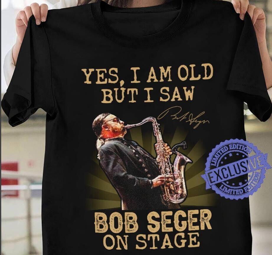 Bob Seger Black T-Shirt - Classic Band Tee, Machine Washable - View #4