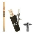 thumbnail image 1 of On Stage Clamp-On Drum Stick Holder DA100 + On Stage Chrome Plated Drum Tuning Key + VIC Classic 5A Drum Sticks + Accessory Bundle, 1 of 5
