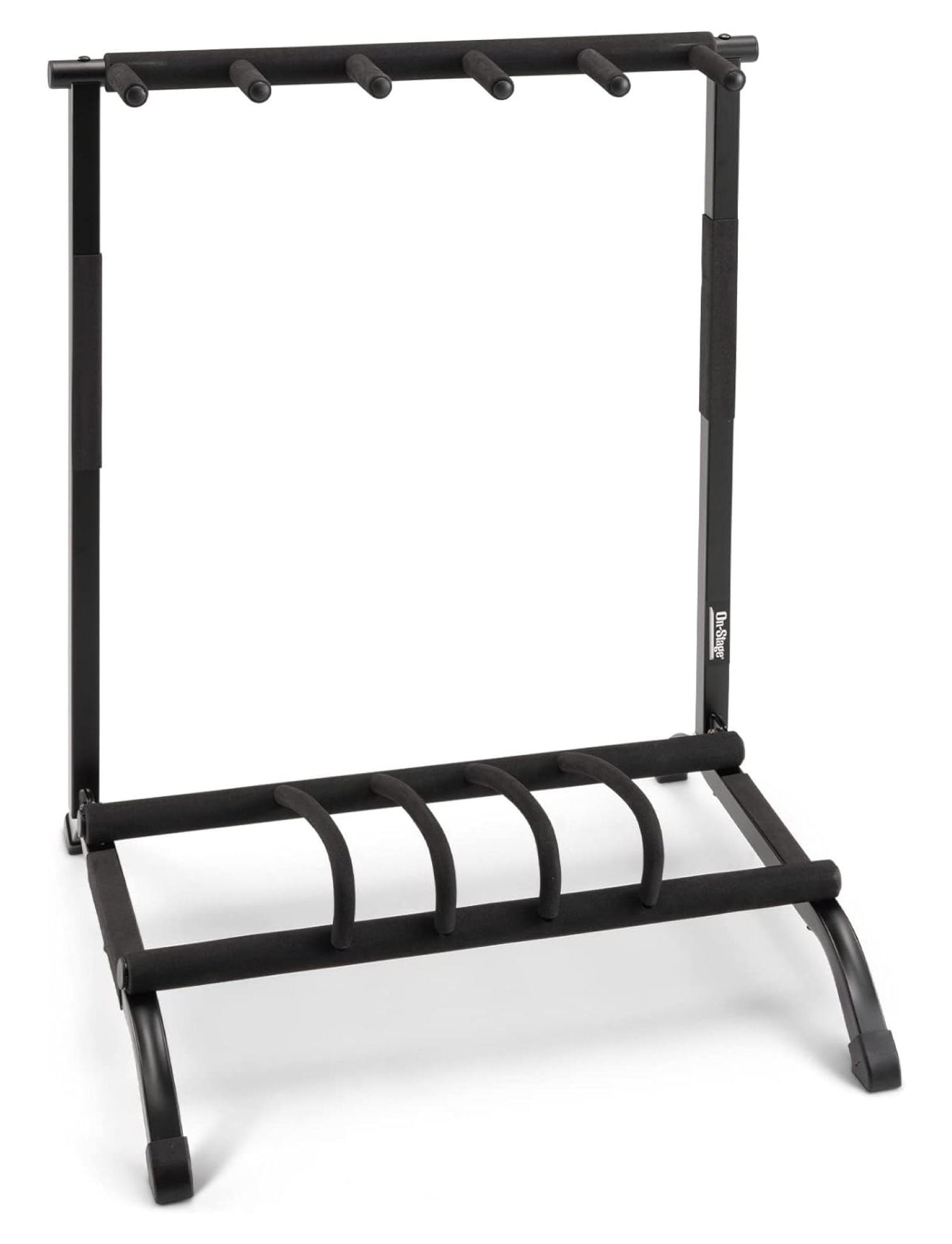 On-Stage GS7561 Five-Space Foldable Multi-Guitar Rack (Storage and ...
