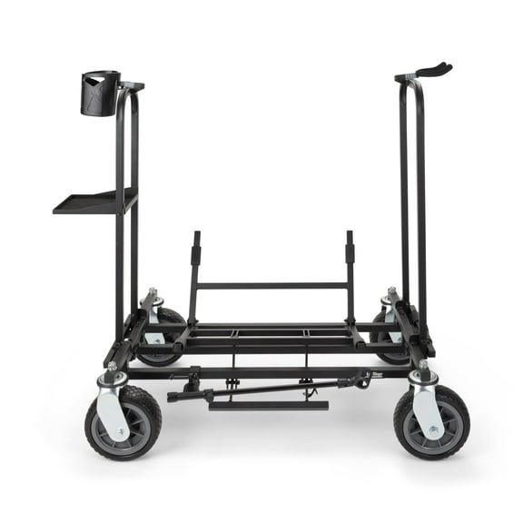 On-Stage GUV8000 Guitar Utility Vehicle (Rolling Cart, Portable Stage Setup, Guitar-Amplifier Rig, Amp Dolly, 300 lb Weight Capacity, 8 Wheels, Swiveling Casters, Guitar Hanger, Accessory Tray)