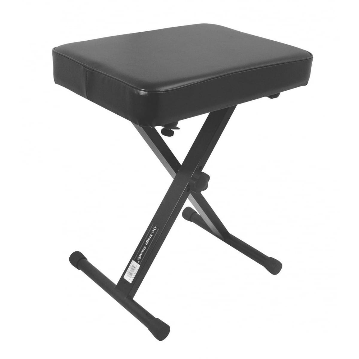 Adjustable X-Style Black Padded Keyboard Bench