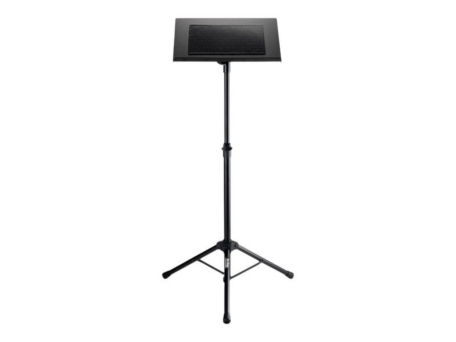 Adjustable Black Steel Laptop Stand with Rubber Feet