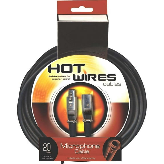 On-Stage MC12-25HZ Hi-Z Microphone Cable (25', XLR-QTR)