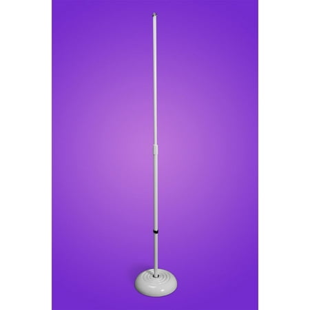 On-Stage MS7201W Round Base Mic Stand, White