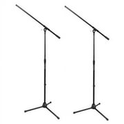 On Stage MS7701B Euro Boom Microphone Stand (Black, 2-Pack))