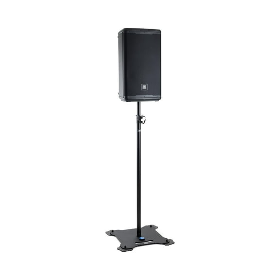 On-Stage Production Grade SS8000 Speaker/Lighting Stand  Supports Up to 65lbs, Adjustable Feet & Height Extend 54-98", Locking Pins&Built-in Level for Stability, 38MM Speaker Adapters, Easy Mount