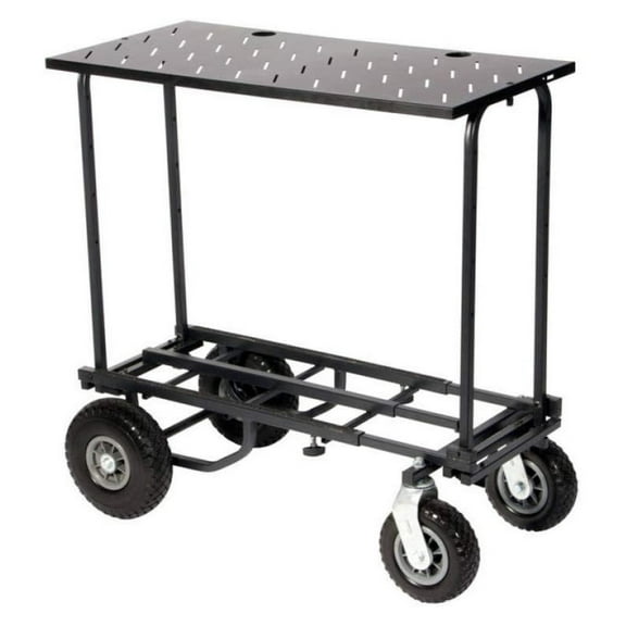 On-Stage UCA1500 Utility Cart Tray - Mobile Workstation for Mixers, DJ Controllers, Laptops - 36x17 inch, 80lb Capacity - On-Stage UTC Series Compatible