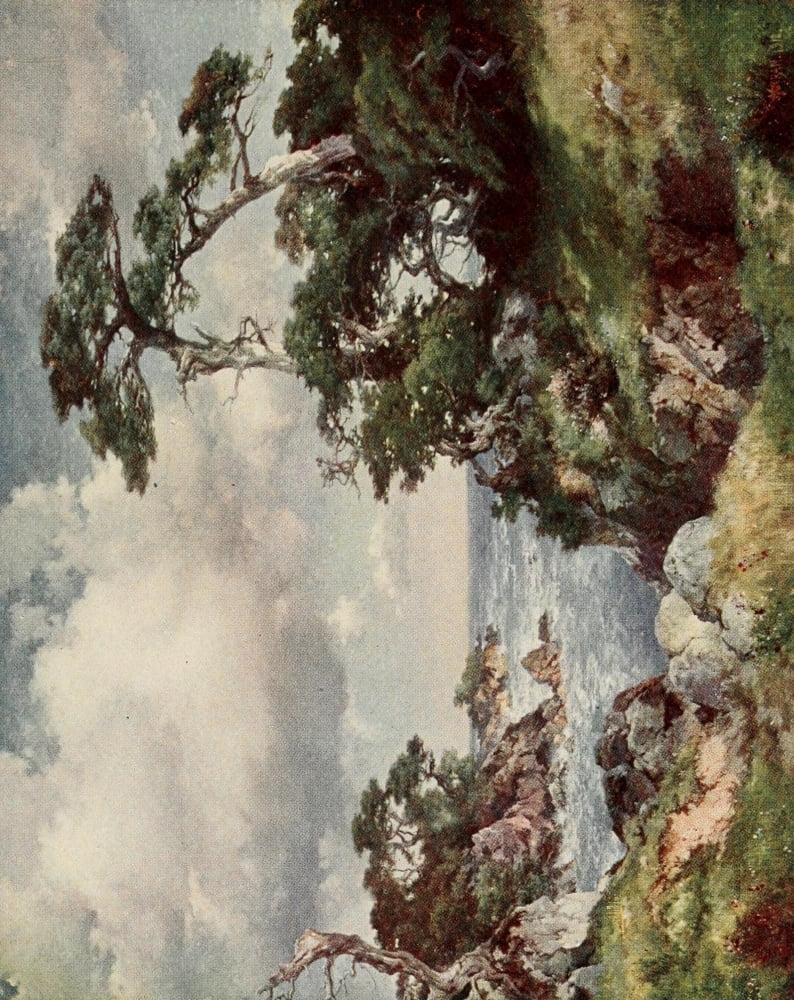 On Sunset Highways 1921 Cypress Point Monterey Canvas Art - Thomas Moran (24 x 36)