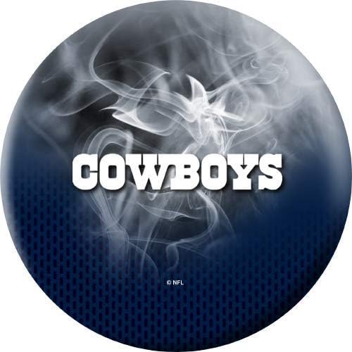 On The Ball Bowling NFL Dallas Cowboys On Fire Undrilled Bowling Ball
