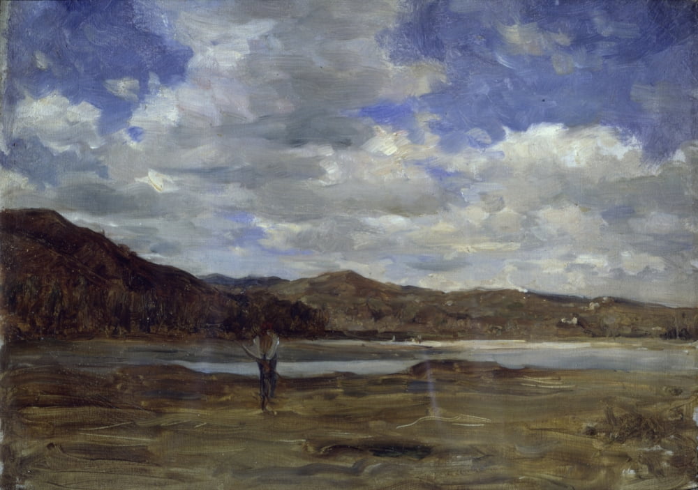 On The Banks Of The Po River (Sulle Rive Del Po) Canvas Art - (36 x 24)