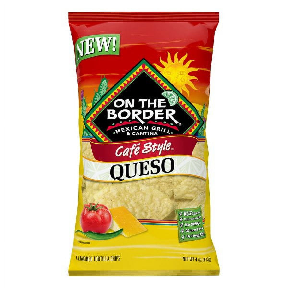 On The Border Spicy Jalapeno Queso - 15.25 Oz Jar (Pack Of 4), Gluten-Free, Microwaveable