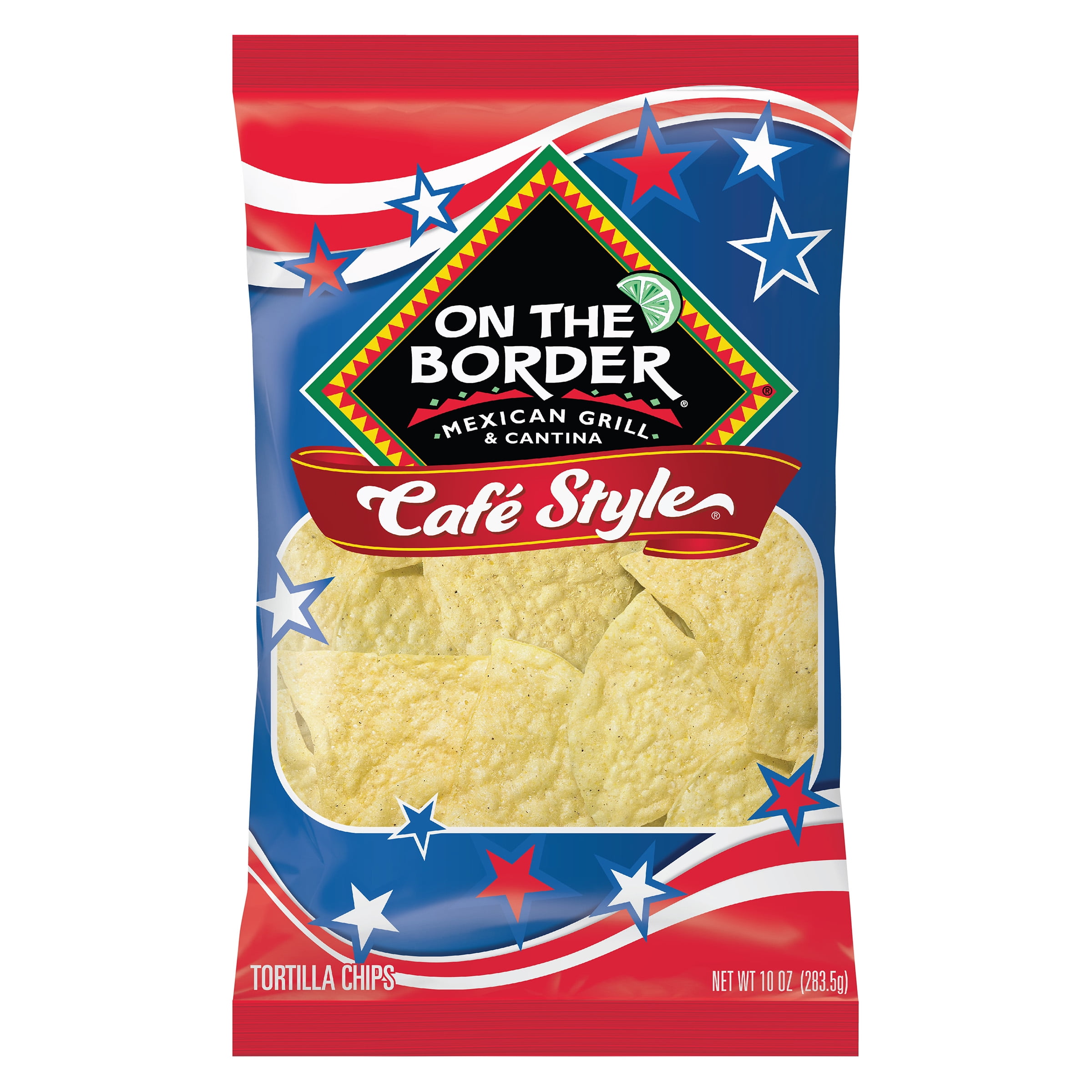 On The Border Café Style Tortilla Chips - 11 Oz (Pack Of 3), Restaurant Style