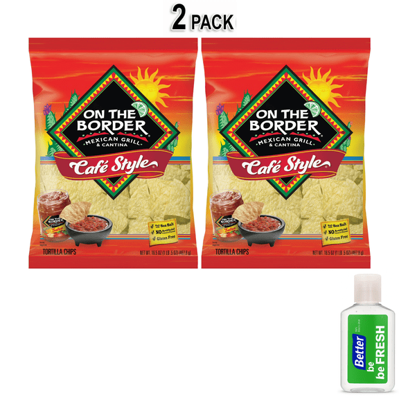 On The Border Cafe Style Tortilla Chips, Gluten-Free, 16.5 oz