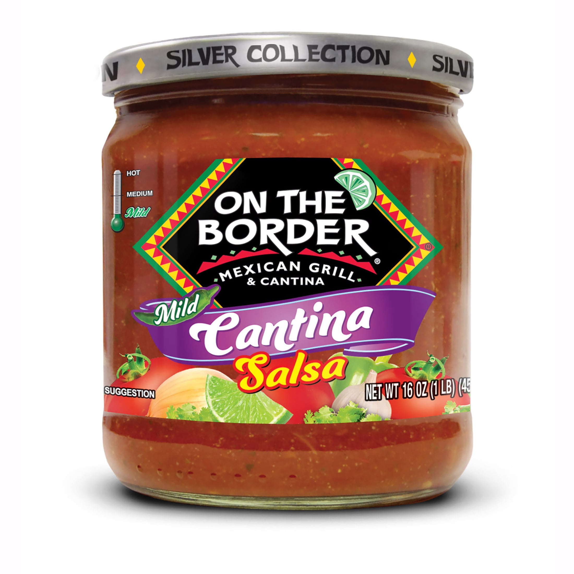 On The Border Mild Cantina Salsa, GlutenFree, 16 oz Jar