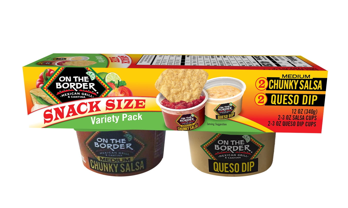 On The Border Otb Salsa Queso 4pk 12oz