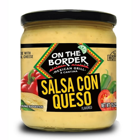 On The Border Salsa Con Queso, 15.25 oz Jar