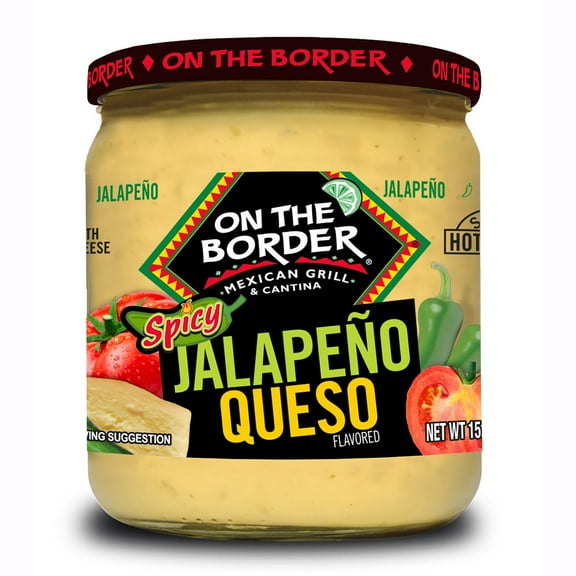 On The Border Spicy Jalapeno Queso, 15.25 oz Jar