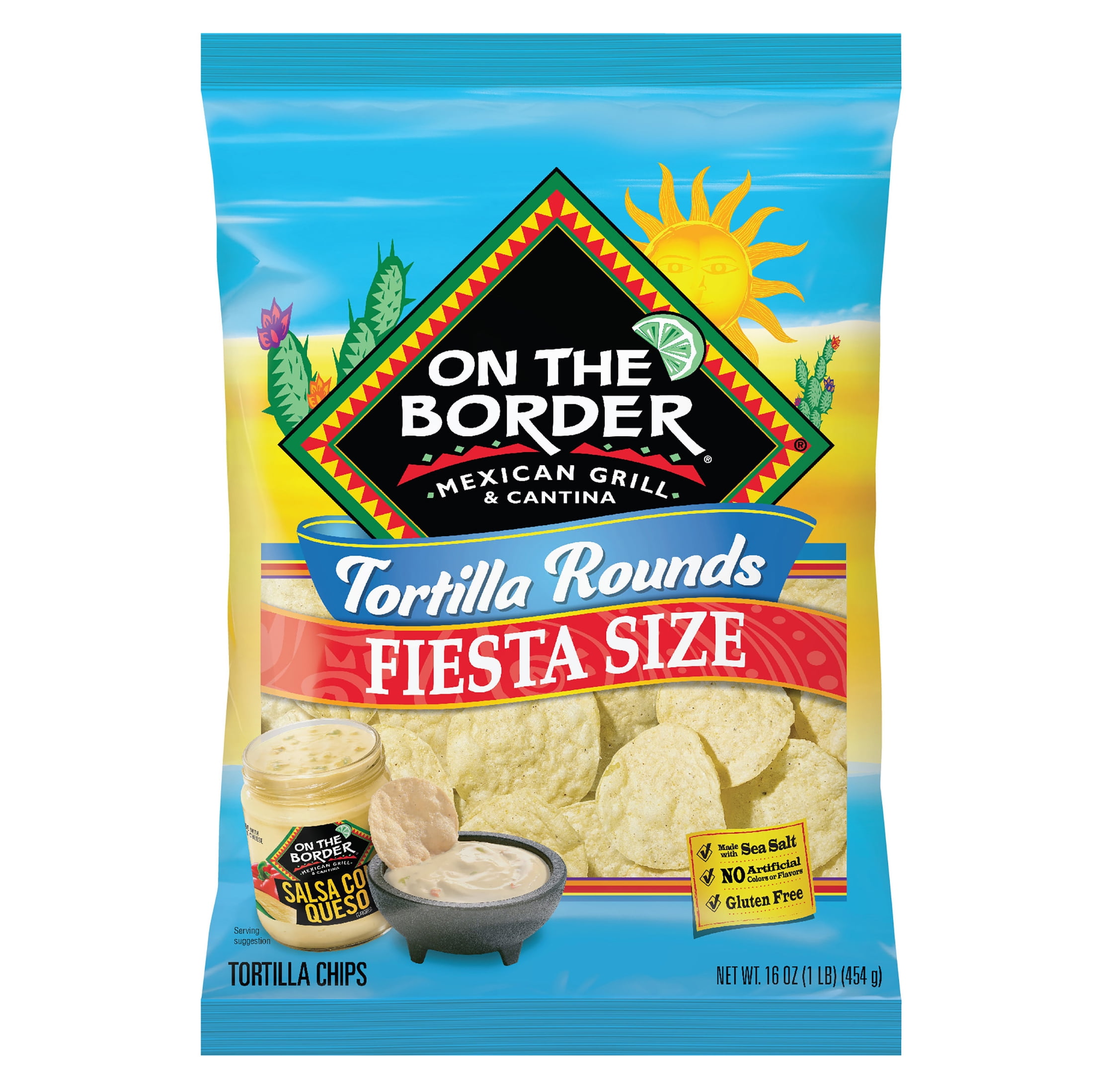 On The Border Tortilla Rounds, Gluten-Free, Fiesta Size, 16 oz Bag