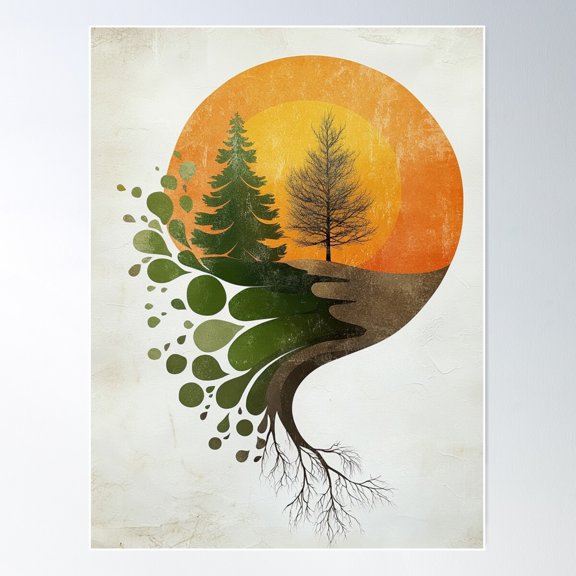 On The Edge Poster Wall Art, Modern Wall Decor For Living Room Bedroom, 8x12 UNFRAMED