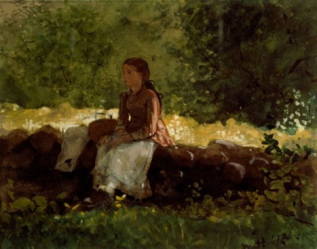 On The Fence Winslow Homer (1836-1910 American) Canvas Art - Winslow Homer (18 x 24)