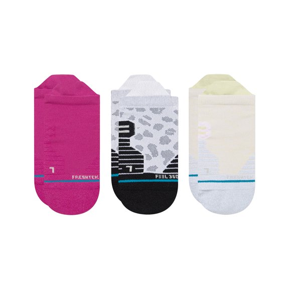 On The Go 3 Pack No Show Socks [Magenta]