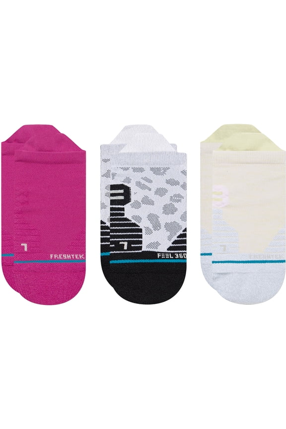 On The Go 3 Pack No Show Socks [Magenta]