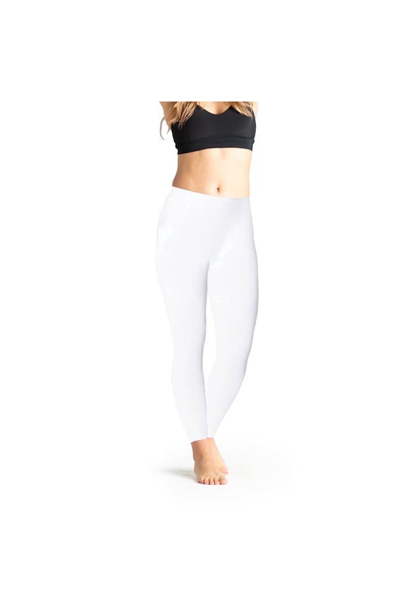 On The Go Women's Ankle Tights (1 Pair Pack, White, Size M)
