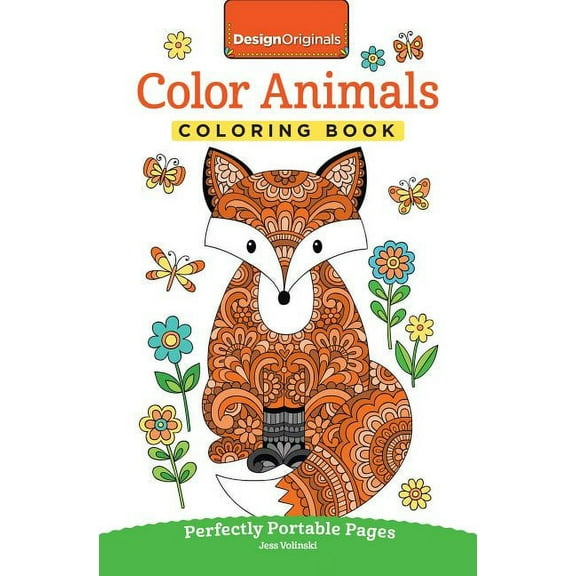 On-The-Go Coloring Book Color Animals Coloring Book: Perfectly Portable Pages, (Paperback)