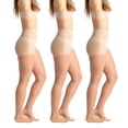 thumbnail image 1 of On the Go Women's Day Sheer Pantyhose (3 Pair Pack, Nude, Size B), 1 of 4